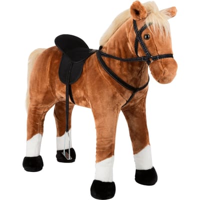 Small Foot - Wooden Hobby Horse Brown Standing with Sound