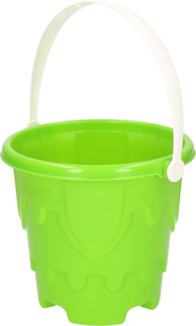 T&F Creations Zandkasteel Emmer - groen - 18 x 16 cm - strandemmer - zandvormpjes