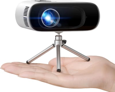 Mini Beamer 1080P Full HD – Draagbare Projector 16000 Lumen met WiFi, Bluetooth & Auto Keystone voor Thuisbioscoop