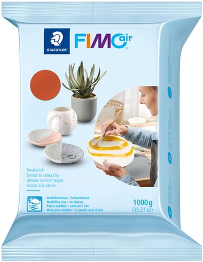 Boetseerklei staedtler fimo air 1kg terracotta | 6 stuks