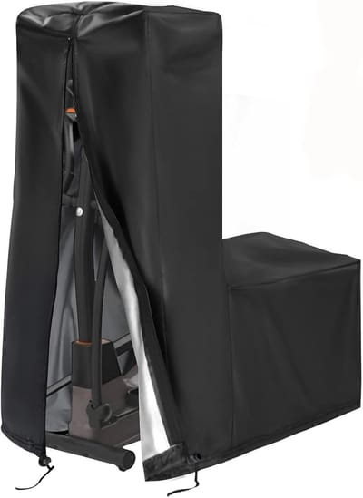 Oefenmachinehoes Elliptisch - Beschermhoes Trainer - Thuisgebruik Buiten - Waterdicht Uv-bestendig - 180x74x165 cm - Zwart