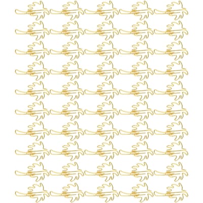 50 Stuks Paperclips Draagbaar Mini Schattig Goudkleurig Kokospalm Vorm Paperclips Bestandsclassificatie beige