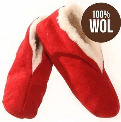 Bernardino Spaanse  Sloffen Unisex - rood - Maat 41 - 100% Wol