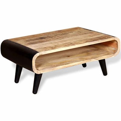 vidaXL - Salontafel - 90x55x39 - cm - ruw - mangohout