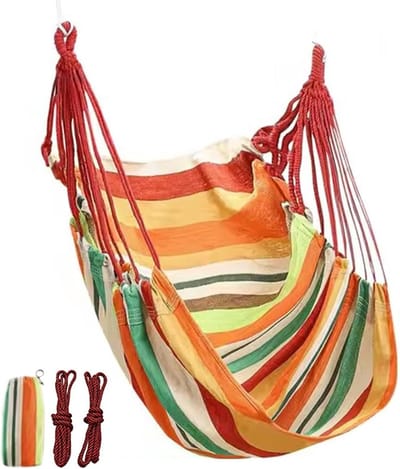 Hangmat Stoel Kussen - Schommelstoel - Ontspanning Binnen - Verdikt Comfort - 130 x 100 cm - Beige