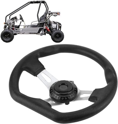 Kart Stuurwiel voor Off-road Karts - Vervangend Stuurwiel voor Go Karts en Strand Karts met Universele Pasvorm