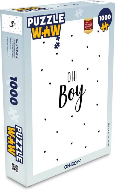 Puzzel Quotes - Kind - Jongens - Oh! Boy - Spreuken - Legpuzzel - Puzzel 1000 stukjes volwassenen