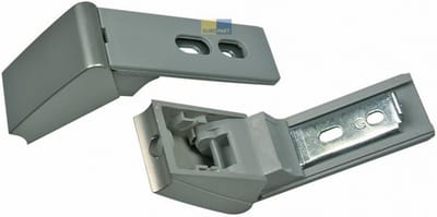 Reparatieset Scharnieren - Deurkruk Set - Koelkast Onderhoud - Origineel Onderdeel - 10.1 x 7.7 x 3.6 cm - Zilver/Grafiet