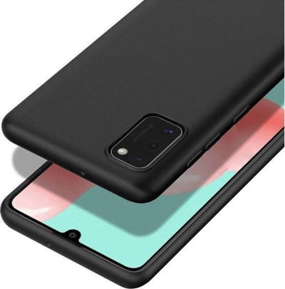 Siliconen back cover case - Geschikt voor OPPO A73 5G - TPU hoesje zwart