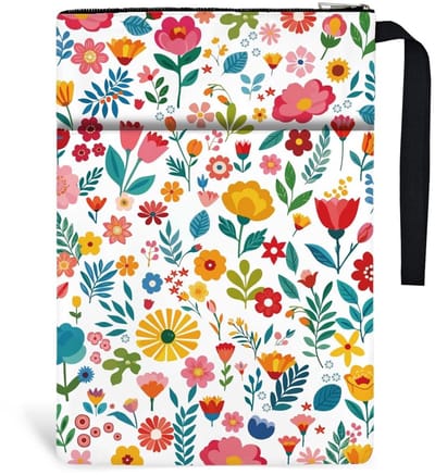 Bloemenprint - Dailygoods- Boekomslag 34 cm x 24 cm