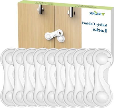 Veilige Kindersloten voor Keukenkastjes en Lades - 10 Stuks, Sterke Zelfklevende Baby Locks voor Meubels, Ideaal voor Kinderen en Baby's