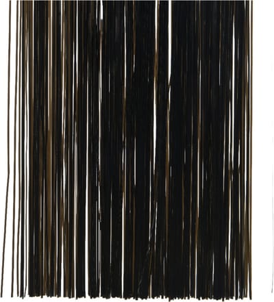 Decoris kerstboom folie slieren - tinsel - zwart - 1x zakje - 40 x 50 cm - kerstboomversiering