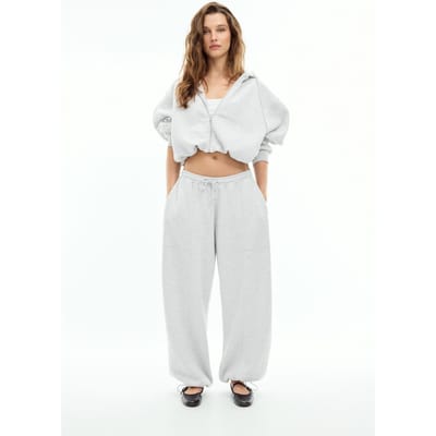 Stradivarius Barrel joggingbroek met stoppers  Grijs melange L