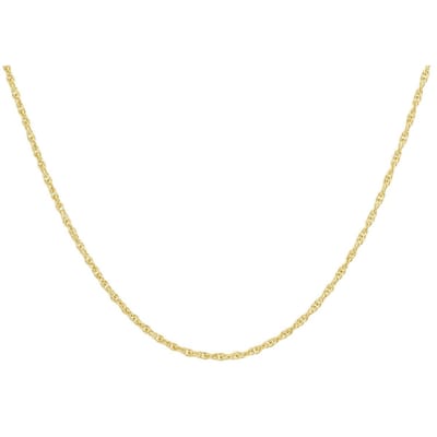 Lucardi Dames Ketting Prince of Wales - 9 karaat - Ketting - Cadeau - 41 cm - Geelgoud