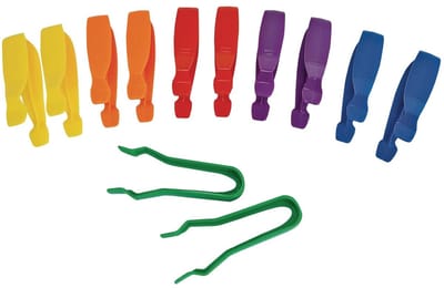 Groot Pincet - Kleurplaten Tool - Fijne Motoriek - Gemakkelijk Knijpen - 12 Stuks - Assorti