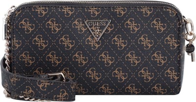 Guess Eco Erika dames schoudertas - Bruin multi - Maat Geen