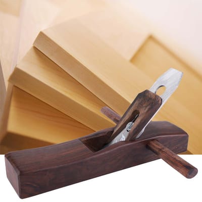 Hand Schaaf Schuurmachine Houten Timmerman Houtbewerking Schaven Houtsnijgereedschap beige