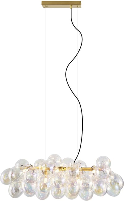 QAZQA uvas - Design Hanglamp - 8 lichts - L 80 cm - Multicolor - Woonkamer | Slaapkamer | Keuken