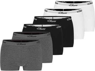 s.Oliver Heren retro short / pant 6 pack Basic