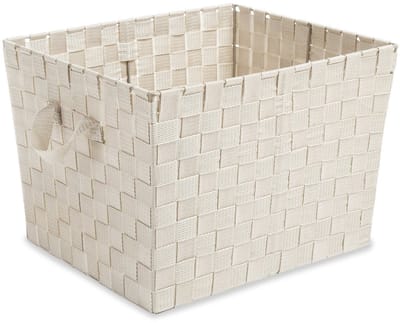 6581-1981-LATTE Grote geweven riem, Latte