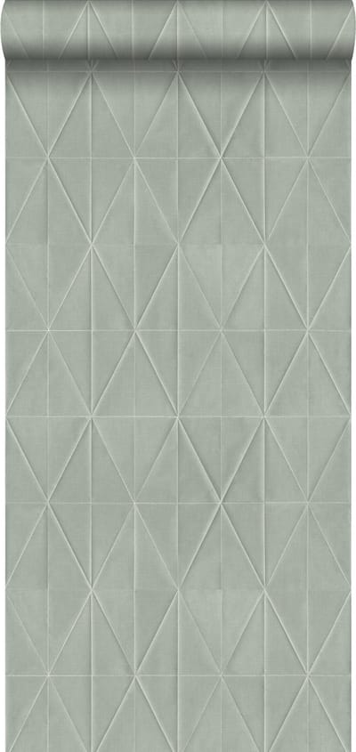 ESTAhome behang origami motief lichtgrijs - 53 cm x 10.05 m - 148708