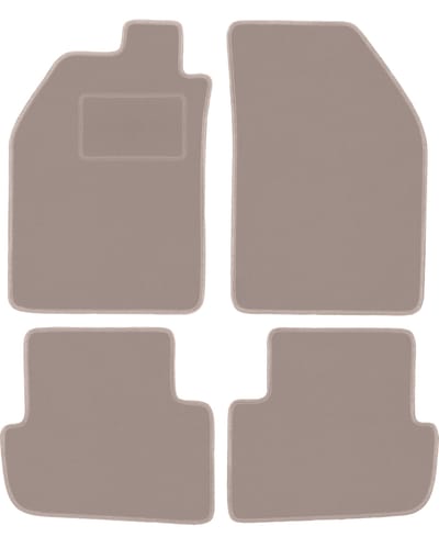 Beige velours vloermatten voor: Saab 9000 sedan (1984-1991)