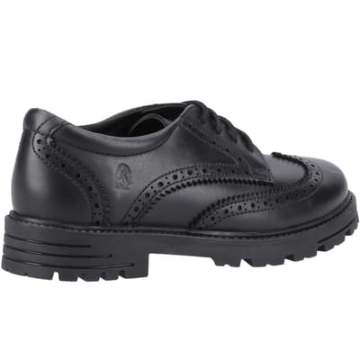 Hush Puppies Meisjes Maxine Leren Schoolschoenen (Zwart)