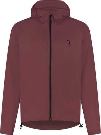BBB Cycling MultiShield Regenjas Fiets: Urban & Sport - Waterdicht 10K en Ademend - Heren & Dames Fietsjas - Donker Rood - Maat XXXL - BBW-475