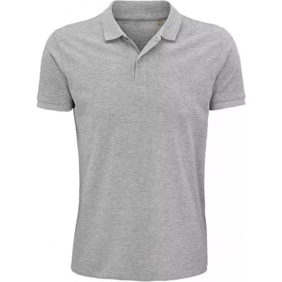 SOLS Heren Planet gemêleerd poloshirt (Grijze Melange)