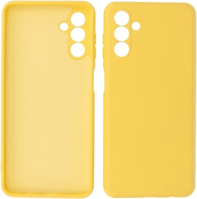 Fashion Backcover Telefoonhoesje - Color Hoesje - Geschikt voor de Samsung Galaxy A24 4G - Geel