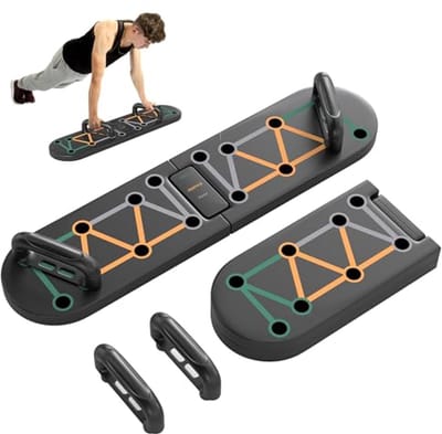 Opvouwbare push-up board 11-in-1 met anti-slip pads voor armen, schouders en borst