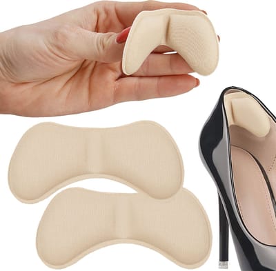 Springos Hielbeschermer - Hielzooltjes - Hakbeschermer - Hielkussen - Anti Slip - Hakken - Beige
