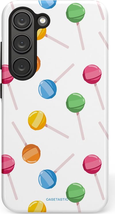 Casetastic Hoesje Geschikt voor Samsung S23 - Stijlvolle Beschermende Duo-layer Case - Lollybom