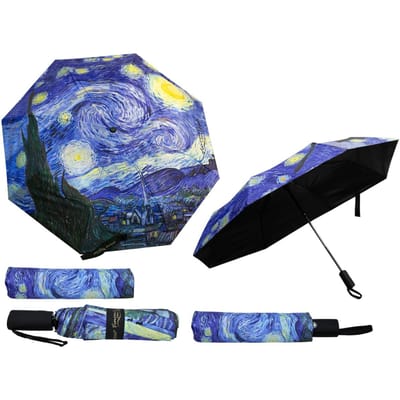 Automatische Paraplu Vincent van Gogh Sterrennacht - Opvouwbaar