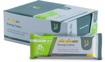 U-Sport Energy Cubes Endurance - Pear - 30g Koolhydraten - 2:1 Mix - 12 stuks - Peer