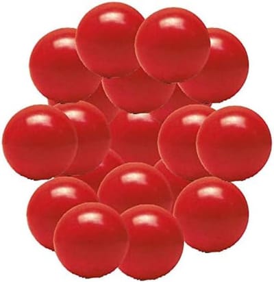 Tafelvoetbalballen - Mini ballen - Intensief spel - Zeer hard materiaal - 34 mm 36 gram - Rood