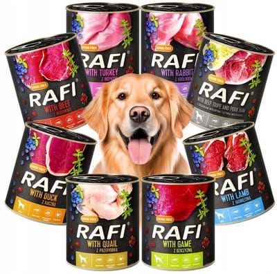 Dailygoods- Natvoer Honden 16 x 400 g - Blikjes - 8 Smaken - Compleet - Volwassen Honden - Variatie en Hoge Acceptatie - Hondenvoer