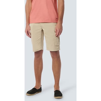 No Excess Short Cargo Garment Dyed + Stone Washed Stretch Cement Maat: 28 | Korte Broeken Outlet | Heren | Beige