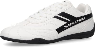 Dockers by Gerli Dames Sneaker 57JM201-610501 Veterschoen wit