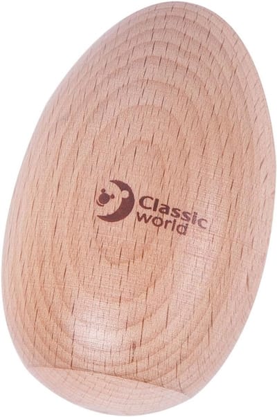 Houten Schudei - Muziekinstrument Ei - Ontdek Muziek - Stevig Houten Materiaal - Kleurrijk
