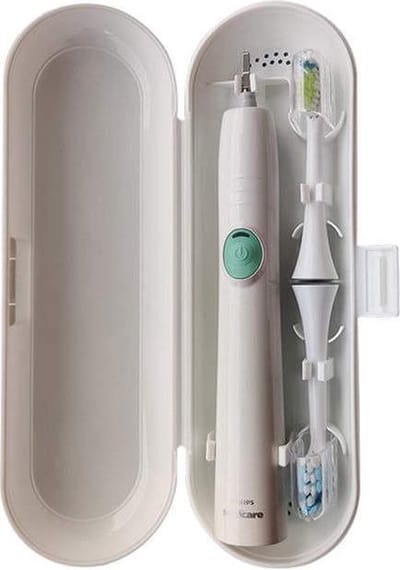 JU&MP Reisetui Elektrische Tandenborstel - Elektrische Tandenborstel - Reisetui - Geschikt voor Oral B en Philips Sonicare - Wit