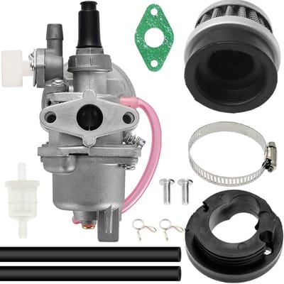 Dailygoody - 13 mm carburateur - 2-takt motor - Hoogwaardige prestaties - 44 mm luchtfilter - Geschikt voor mini-motorfiets - Ideaal voor brommers en .