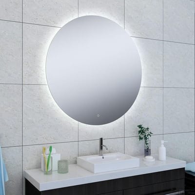 Wiesbaden Soul spiegel rond met LED, dimbaar en spiegelverwarming 60 cm