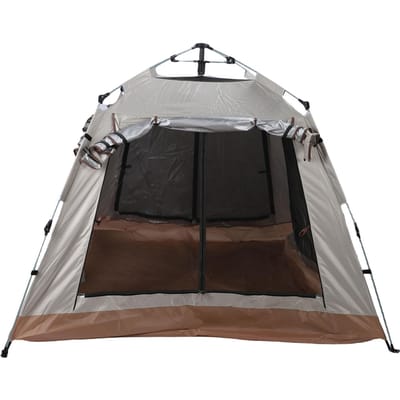 Tente Pop-Up Facile Tissu Oxford 210D Imperméable Résistant au Soleil Portable Installation Automatique Tente de Camping pour Jardin Pique-Nique Plage Type 1 gray