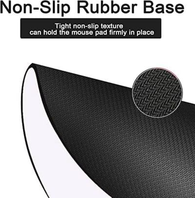 Draagbare waterdichte muismat met antislip onderkant voor laptop en kantoor