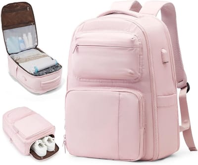 Reisrugzak - Vacuüm pak - Ruimtebesparend reizen - Inclusief handpomp - 30L 48x18x34cm - Zwart