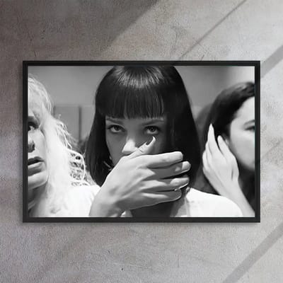 Canvas poster - Filmposter - Iconische jaren 90 femme fatale - Retro film poster - Vintage muurposter - Binnenposter - Kado - Zonder lijst - Trendy wanddecoratie