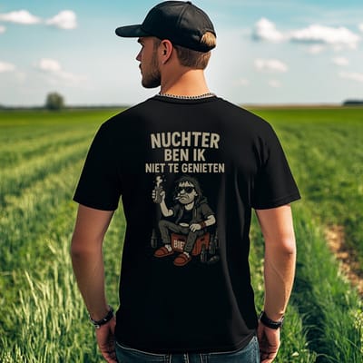 AGRIFANS® Nuchter Niet te Genieten - Heren T-shirt - S