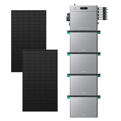Zendure SolarFlow 2400 Pro - SolarFlow 2400 Pro (2.4 kWh) / 4*AB3000L (11.52 kWh) / 2*450W Bifacial Panel (1170Wp Max)