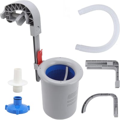 Automatische zwembad skimmer van premium plastic met wandmontage en puincollector voor reiniging 24x15,8 cm